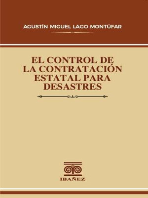 cover image of El control de la contratación estatal para desastres